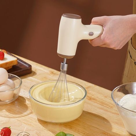Kabelloser elektrischer Mixer für den Hausgebrauch – USB-aufladbarer Schneebesen – Leicht und tragbar (1/5)