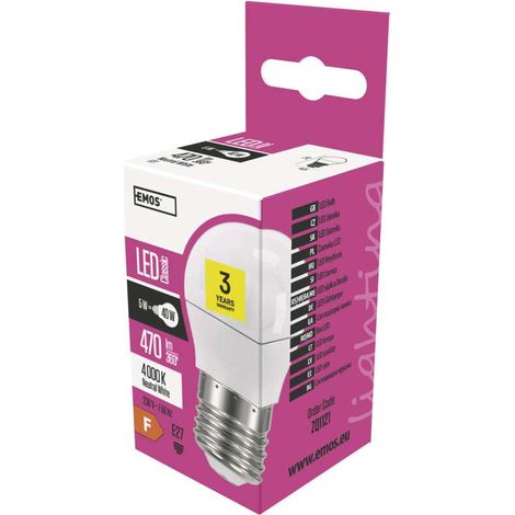 Mini Globe LED-Glühbirne E27 neutralweiß 5 W (1/5)