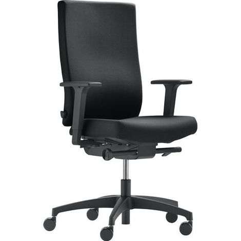 DAUPHIN Bürodrehstuhl m.Synchr.-Techn.Sitztiefe 380-440mm schwarz 400-520mm (1/3)