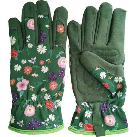 Gants de jardinage pour femmes, gants de jardinage, gants de protection anti-perforation pour l'extérieur, gants de désherbage, taille moyenne (1/4)