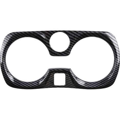 (Fibre de carbone) Convient pour BMW Série 3 G20 G28 2019 2020 2020 Autocollant en fibre de carbone ABS Cache de panneau de porte-gobelet de levier de vitesse automatique (1/4)
