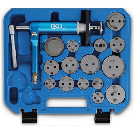 Jeu de Repousse-Pistons de Frein Pneumatique 16 pcs - Outil Précis et Robuste, Acier, Pro - D-Work