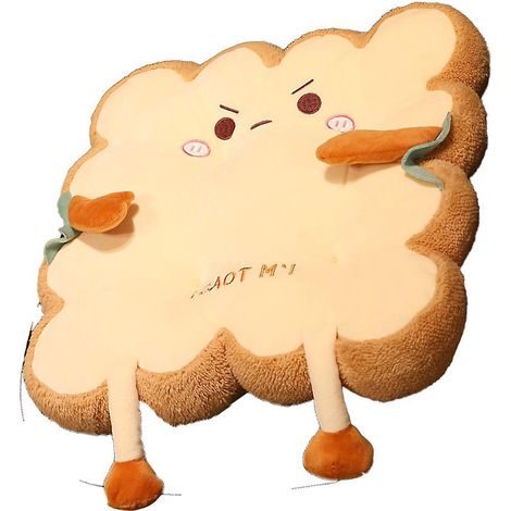 Niedliches Kissen mit Toastbrot-Motiv, weiches Sofakissen, Stuhlkissen, Plüschkissen, Stil 4 (1/5)