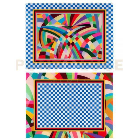 TOVAGLIETTA RIGIDA DISEGNO RAINBOW SET DA 2
