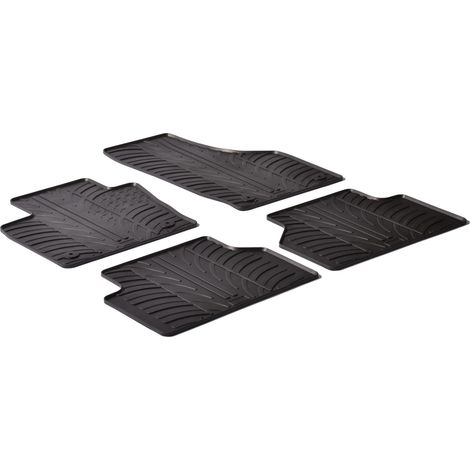 Set tappeti su misura in gomma - compatibile per Audi Q3 (10/1112/18)