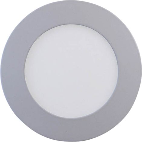 Downlight LED de Superficie Redondo 30W 3300lm Ø30cm 5700K Cromo 30000H SECOM
