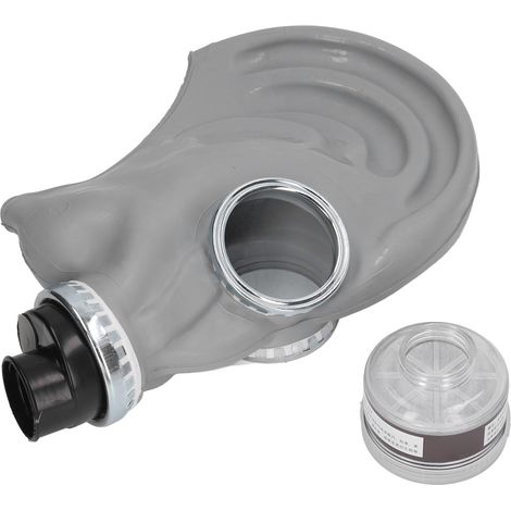 Masque facial universel à filtre à charbon actif, caoutchouc confortable réutilisable, protection intégrale du visage (1/5)