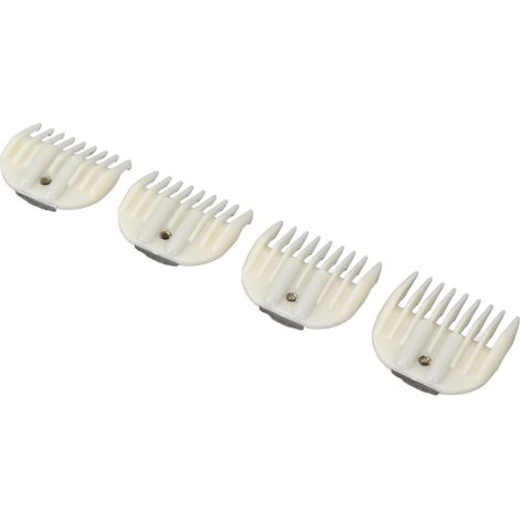 4 Guides de Coupe Universels pour Tondeuse à Cheveux Professionnelle, Accessoires de Coiffure Blancs (1/5)