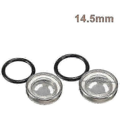Joint de réservoir de maître-cylindre de frein unique de 18 mm avec voyant de niveau pour moto tout-terrain, compatible avec les modèles 14 mm, 12 mm et 10 mm (2 pièces de 14,5 mm). (1/5)