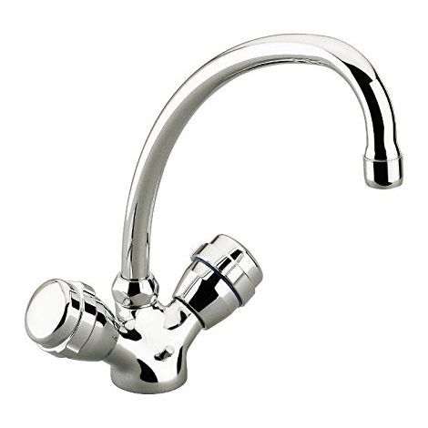 Mixer Ha Due Manici Sink Chrome - Sanitop-Wingenroth Diamante (1/3)