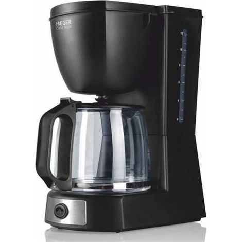 Cafetière Haeger CM-68B.007A, 12 tasses, 680 W, noire