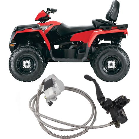 Hinterrad-Hydraulikscheibenbremssattel mit Bremsbelägen für 150ccm und 250ccm Quads, ATVs, komplettes Bremssystem (1/5)