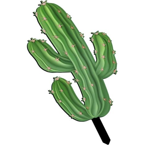 Gartenstecker Kaktus aus Acryl Dekorativer Bodenpfahl für