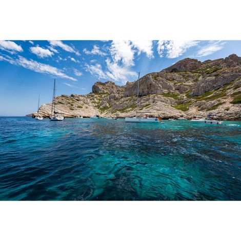 Tableau sur toile îles du Riou 30x45 cm - Impression sur Toile Murale Décorative - Image imprimée en HD sur Toile - Toile sur Châssis en Bois FSC - Fabriqué en France (1/4)