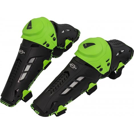 Genouillères UFO 2024/09 Crypton avec charnière, noir/vert fluo, taille unique - collection 2025