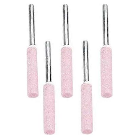 Set mit 5 Schärffeilen zum Polieren von Kettensägen, 4,8 mm Diamantpolierkopf