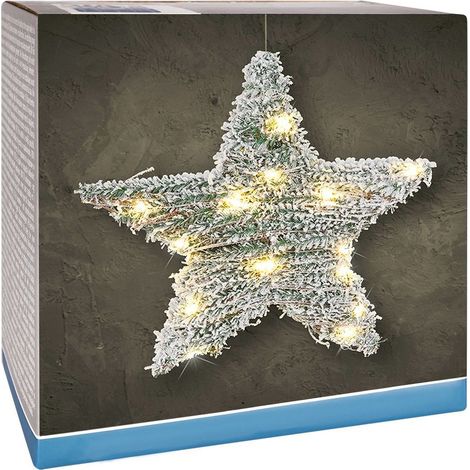 Estrella luminosa de 20 LED y 30 cm