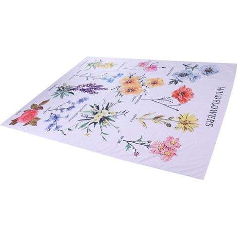 Wandteppich mit schönem Blumenmuster, Hängedecke für Wohnzimmer, Hintergrunddekoration, 230 x 180 cm (1/5)
