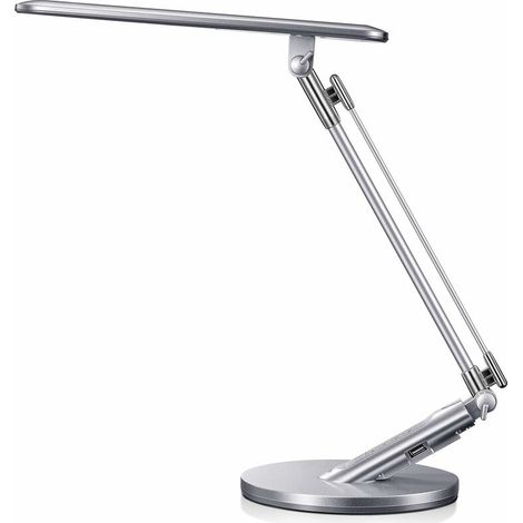 14W LED Touch Desk Lamp Adjustable Table Lamp with 4 Lighting Modes, 7 Brightness Levels, Timer Function and Memory with USB Port for Charging Smartphones 5V / 1A (1/5)