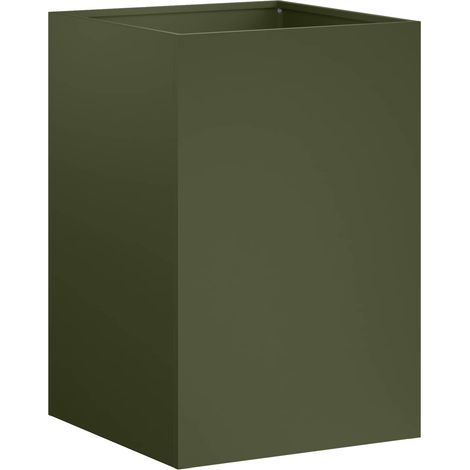 Vaso da giardino Verde Oliva 40 x 40 x 60 cm vidaXL