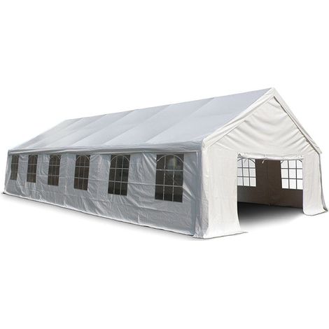 Tendostruttura Impermeabile 6x12m con 12 Finestre Telo in PVC Taddei Maxi