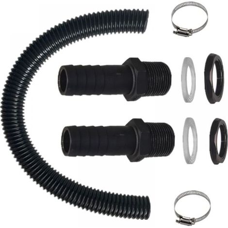 25-mm-Kunststoff-Pagodenverbinder für Regenwassereimer, Inline-Schlauchverbinder für Kunststoffeimer