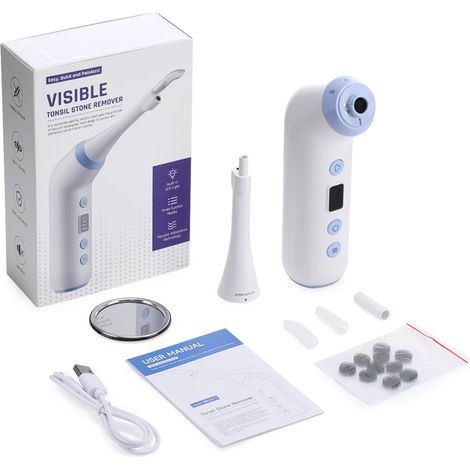 Kit d'élimination visuelle électrique des amygdales avec lumière LED et caméra haute définition, pour une haleine fraîche. (1/5)