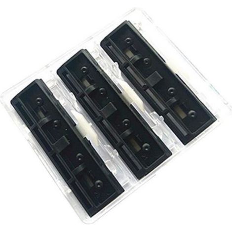 Rasoir manuel à Double lame en acier inoxydable pour hommes, avec 6 recharges de lames de rasoir (1/4)