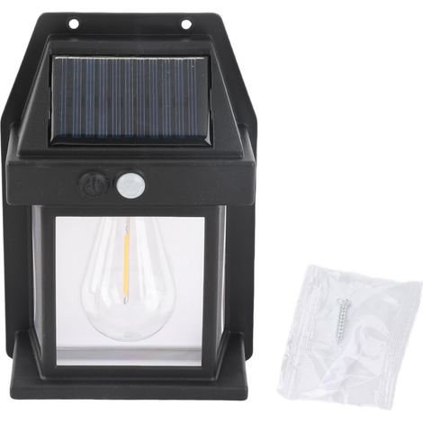 Ortviai Applique Murale Solaire avec Détecteur de Mouvement – Éclairage Extérieur Minimaliste pour Porche, Terrasse et Allée (1/5)