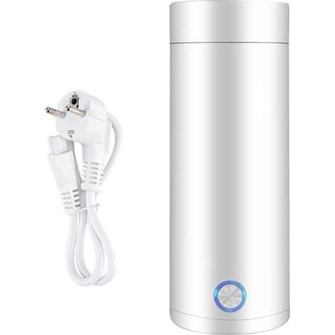 Ecleanfy - 400 ml Mini Thermos, Bouilloire portable électrique de voyage, 3 en 1 Avec Doublure en Acier Inoxydable 304 (1/3)