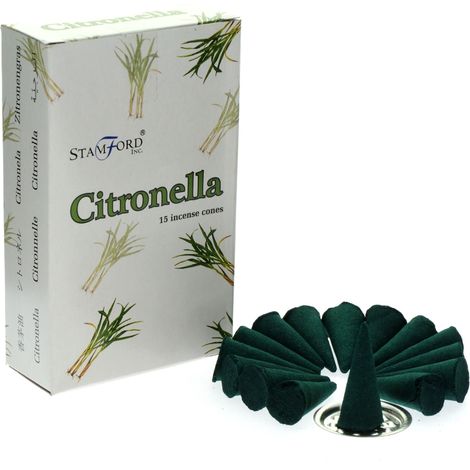 Cônes d'encens à la citronnelle- Vendu par 1 (1/3)