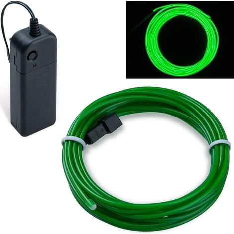 Bande LED Néon Flexible 5M Vert Émeraude, Guirlande Lumineuse Étanche avec Télécommande, 3 Modes d'Éclairage, Décoration Intérieure pour Fête, Noël, Anniversaire, Mariage (1/4)