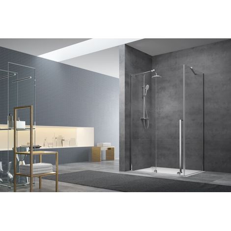 Swiss Aqua Technologies Seitenwand Duschtür 87,5 cm SAT Walk-In Xmotion (SIKOWIXMSTENA90)