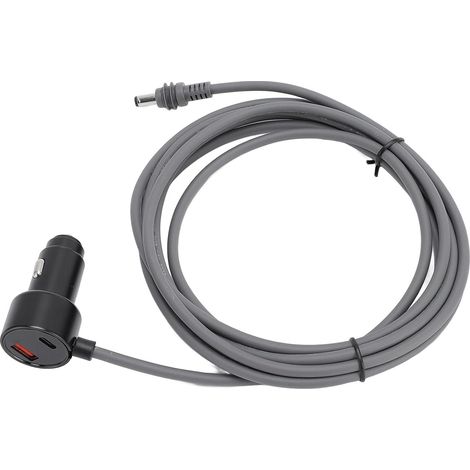 Câble d'alimentation de Voiture 18 AWG, Chargeur USB Multifonction de Type C, Chargeur de Voiture avec Affichage Numérique et étanche, Idéal pour Mini Antenne Parabolique, Camping-car, (1/4)