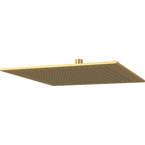 villeroy boch Villeroy & Boch Universal Showers rociador de ducha, 350x350x56mm, TVC000006000, cuadrado, Brushed Gold, TVC00000600076