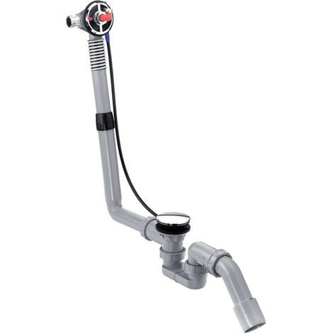 Hansgrohe Exafill S - Conjunto de desagüe y rebosadero con llenado 58115180 (1/2)