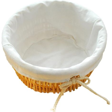 Petit panier à pain tressé, panier de rangement rond en rotin pour fruits et légumes, sans couvercle, et la salle à manger