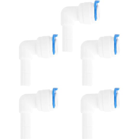 5 Stück Schlauch-Schnellverbinder für Wasserreiniger-5X4CM-White (1/2)