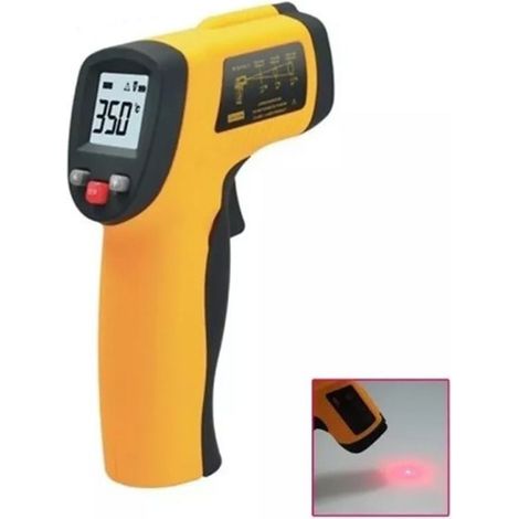 Pistolet de mesure de température sans contact avec positionnement laser, thermomètre infrarouge portatif de haute précision (1/5)