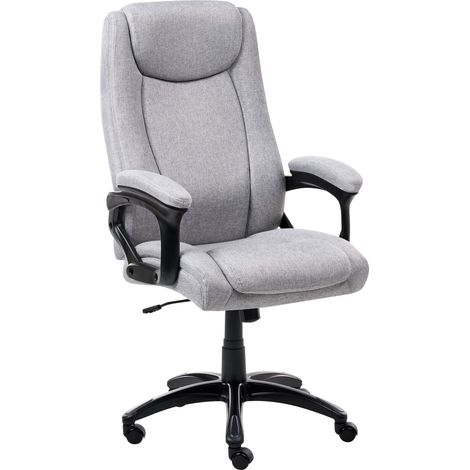 Chefsessel GRACEFUL Leinen Grau