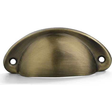 Bronze brossé-Poignee de meuble cuisine, 20 pièces poignée meuble, bouton de meuble, poignet meuble, poignee de meuble cuisine en fer courbé pour décorer des coiffeuses, des tiroirs, des meubles (1/4)