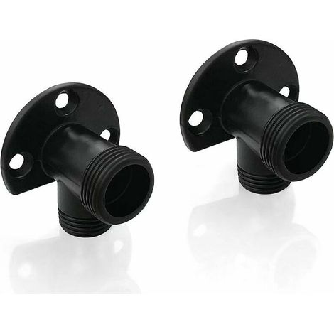 [JAMAIS UTILISÉ]Kit d'installation noir mat pour connecter le tuyau pour robinet apparent, système de douche extérieur, mitigeur thermostatique, conversion encastré en surface NPT 1/2 mâle par G 3/4 m (1/2)