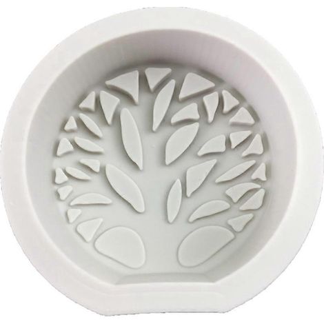 Moule à Bougie en Silicone Arbre - Moule à Argile pour Artisanat et Pâtisserie Anti-adhésif (1/4)