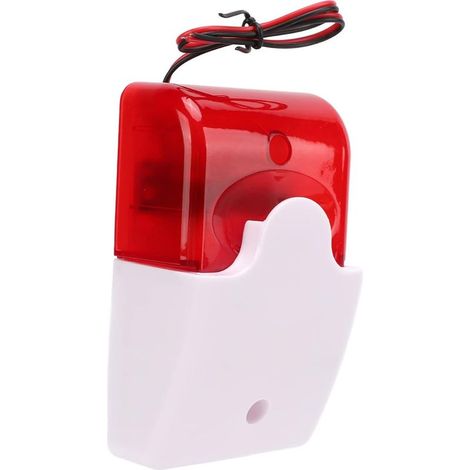 – Sirène d'alarme extérieure 110 dB – Clignotant 150 fois/minute – Volume réglable – Coque ABS résistante aux chocs (1/5)