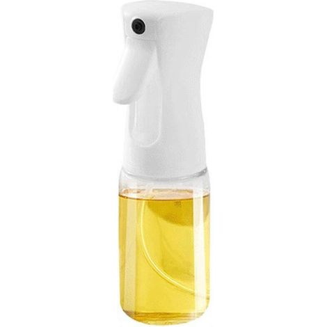 200 ml Pulvérisateur Huile - Verre Borosilicate - Buse Anti-colmatage - Pour Cuisine Cuisson Barbecue Rôtissage - Blanc (1/4)