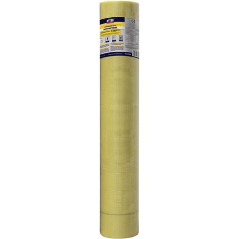 Malla para yeso Tytan Prof 165, rollo amarillo de 50 m