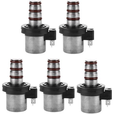 F4A-41, Larga duración, Paquete de 5, 7 x 3 cm, Válvula solenoide estándar original N/C, Color plata, para KIA (1/5)