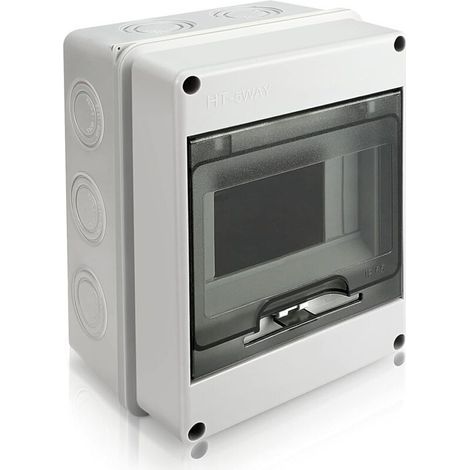 Coffret Electrique Etanche, IP65 5-MODULES Ableaux à Disjoncteurs éLectriques Boitier, Etanche Electrique Exterieur, Armoire de Contrôle, Boitier de Jonction pour Utilisation à l'extérieur (1/5)