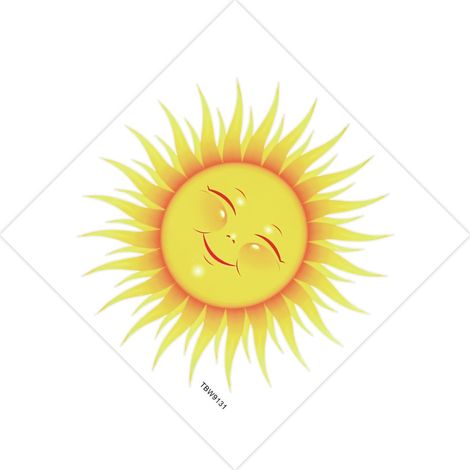 muraux soleil en PVC pour le salon avec une décoration (1/5)