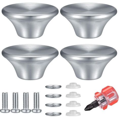 Juego de 4 pomos para tapas de cacerolas, pomos para tapas de ollas, asas de repuesto compatibles con Le Creuset, Aldi Lodge, asas para tapas de cacerolas